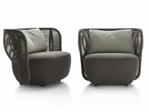 B&B italia Bay Outdoor Small Armchair by Doshi Levien 