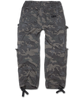 Brandit Pure Vintage Trousers Black Camo