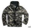 Surplus Windbraker With Zipper Black Camo