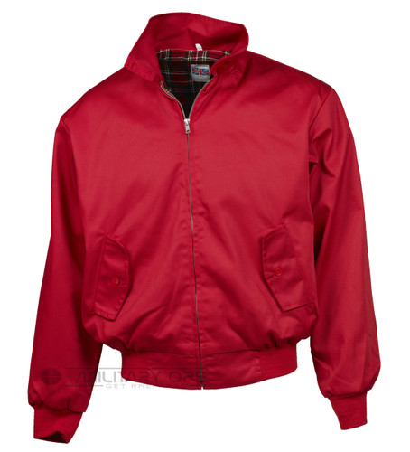 Harrington Bomber Jacket (CHERRY RED)