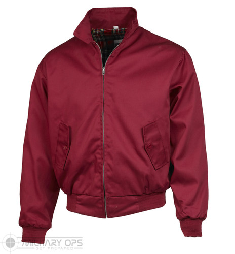 Harrington Bomber Jacket (BURGUNDY)