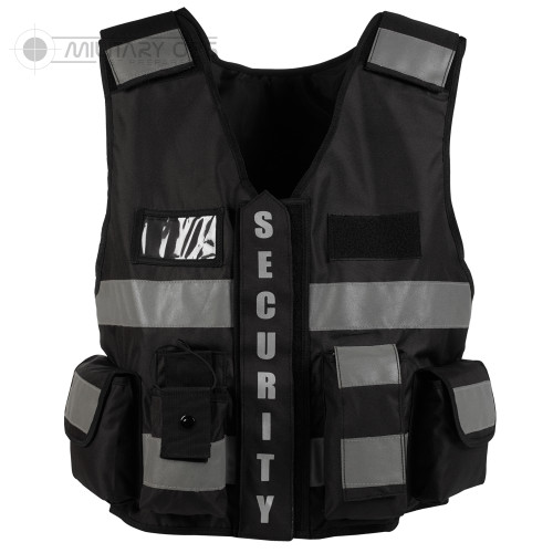 Tactical Security Patrol Vest Black