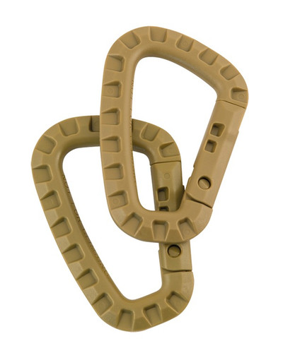 Tactical ABS Carabiner Sand