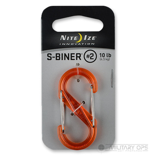 NITE IZE S BINER CARABINER SIZE 2 (orange)