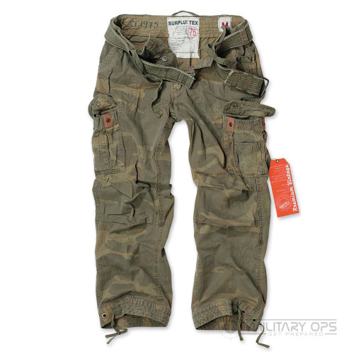 Surplus Raw Vintage Premium Vintage trousers Woodland Camo