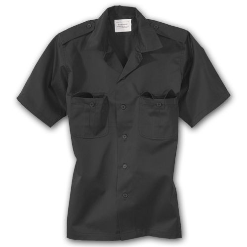 Surplus Raw Vintage US Style Hemd 1/2 Shirt Black