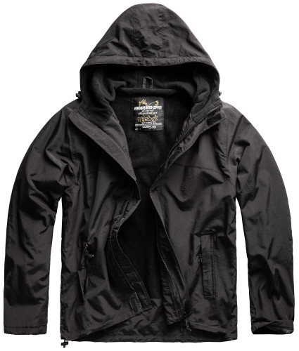 Surplus Windbraker With Zipper Black