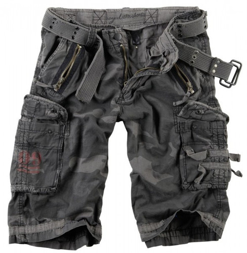 Surplus Raw Vintage Royal Shorts Black Camo