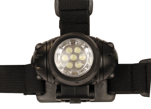 7 LED Headlamp Black