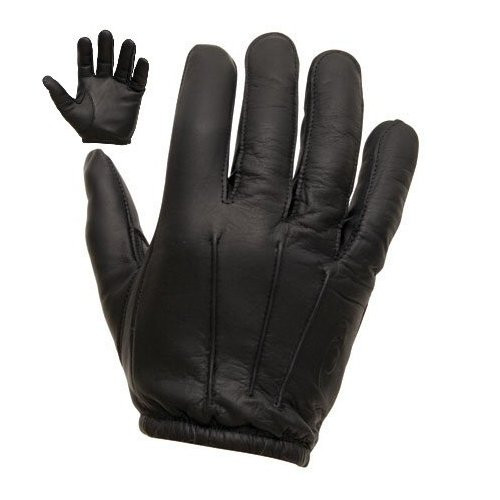 Tactical Security Kevlar Leather Gloves Black