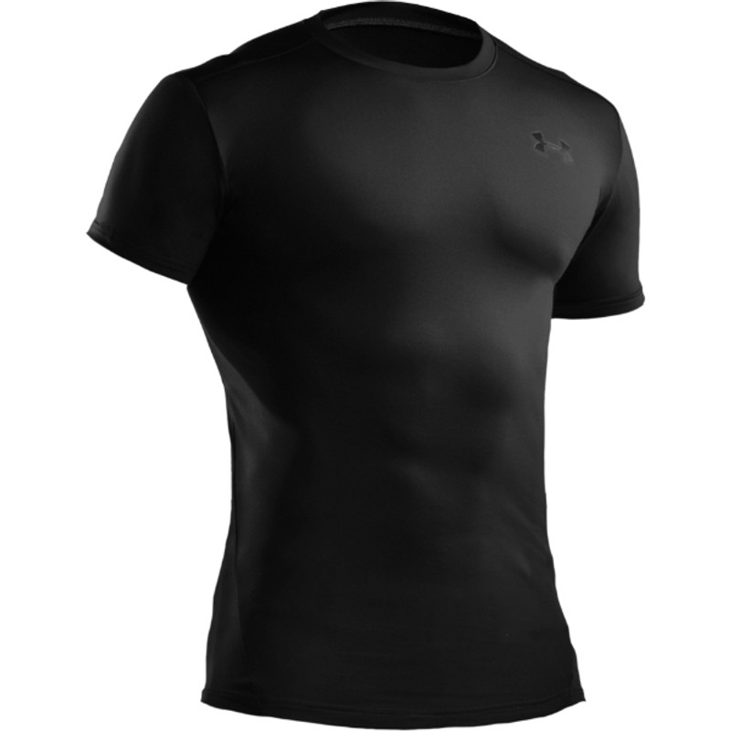 Under Armour Compression Short Sleaved T-Shirt Black (HEAT GEAR)