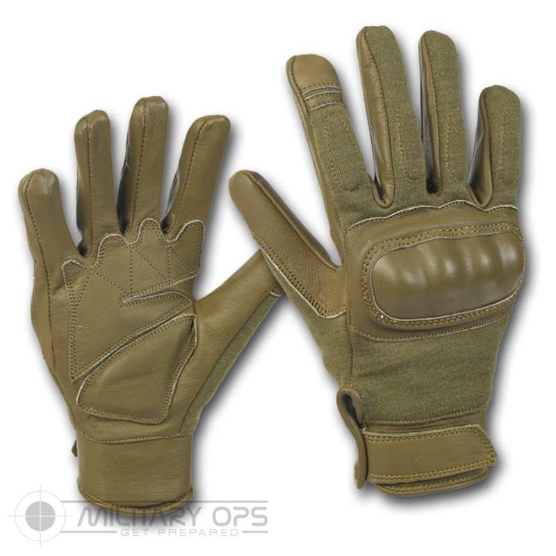 Tactical Hard Knuckle Gloves (Olive Green)