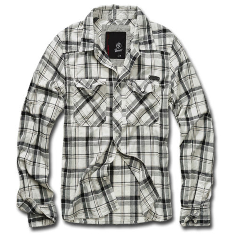 Brandit Check Vintage Shirt Black/Off White