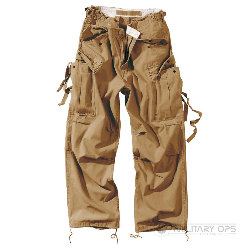 Surplus Raw Vintage Fatigue Trousers Beige