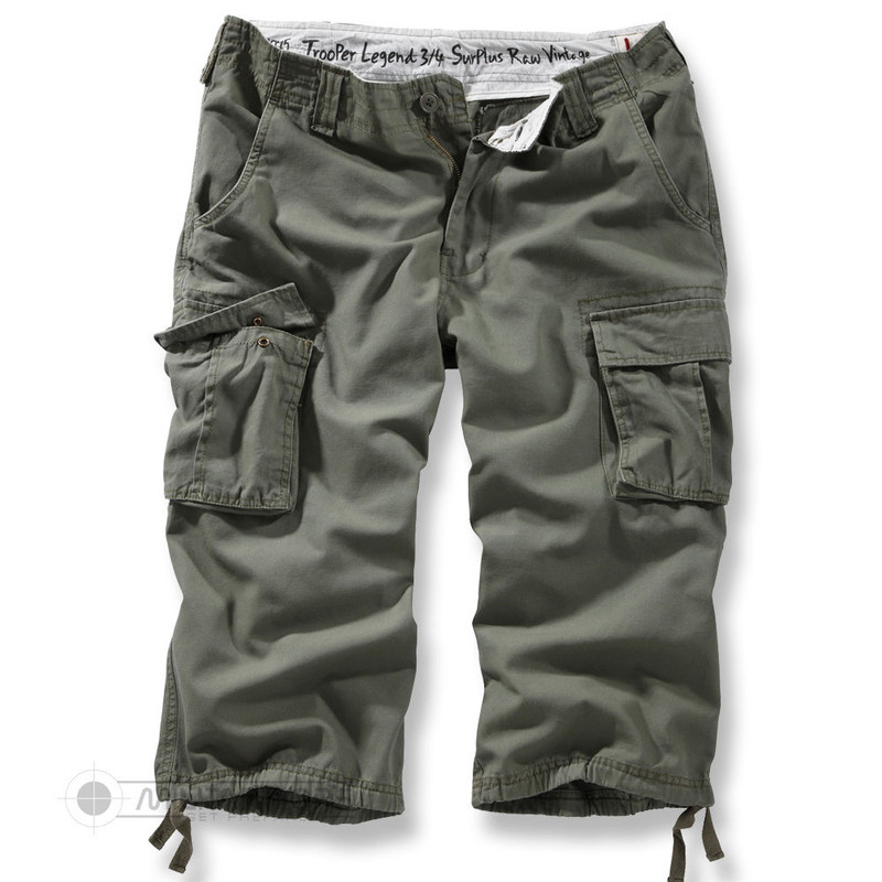 Surplus Raw Vintage Trooper Legend 3/4 Shorts Olive Green