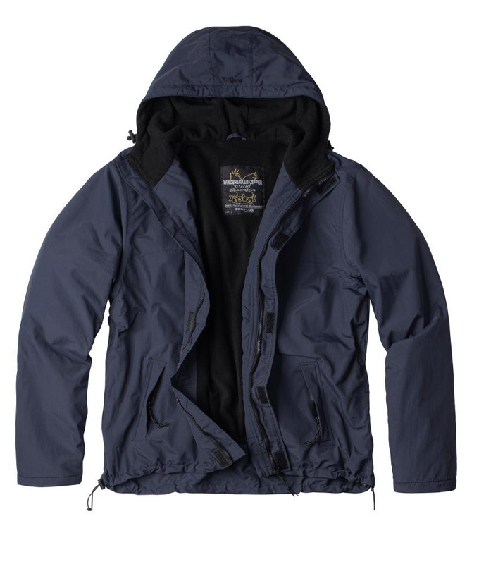 Surplus Windbraker With Zipper Navy Blue