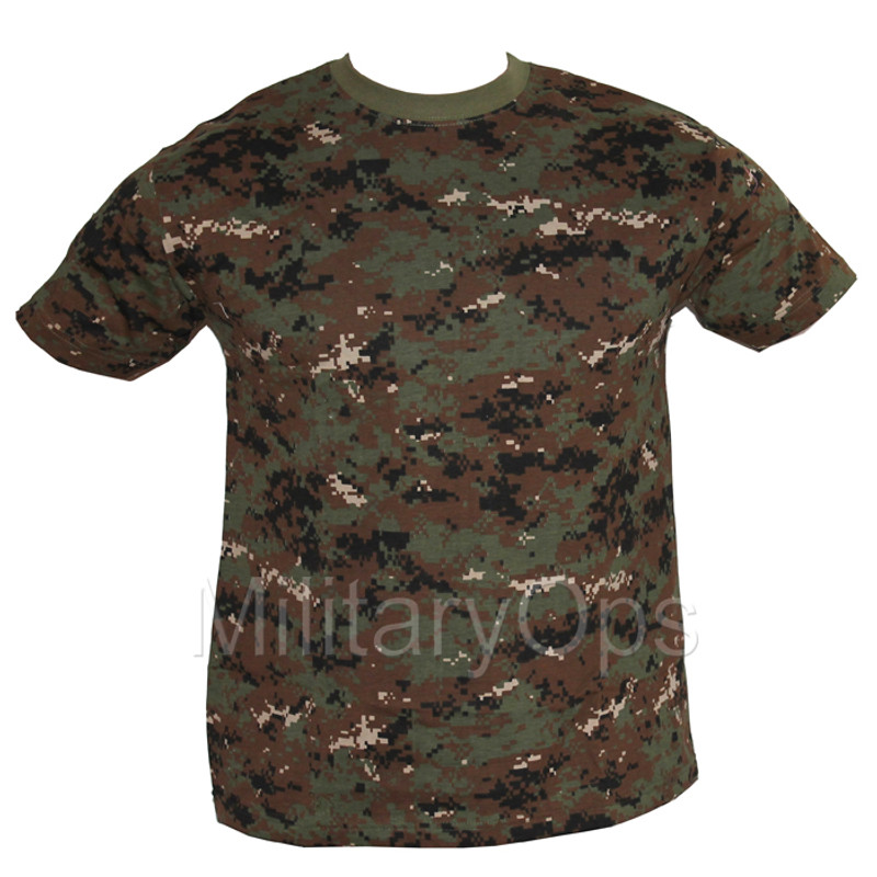 Military Woodland Digital T-Shirt