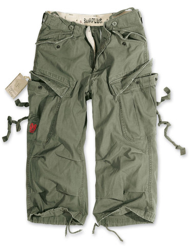 Surplus 3/4 Engineer Shorts Olive Green - MilitaryOps Ltd