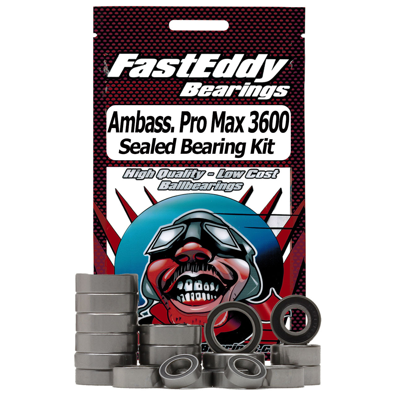 Abu Garcia Ambassadeur Pro Max 3600 Baitcaster Fishing Reel Rubber Sealed Bearing Kit - FastEddy Bearings