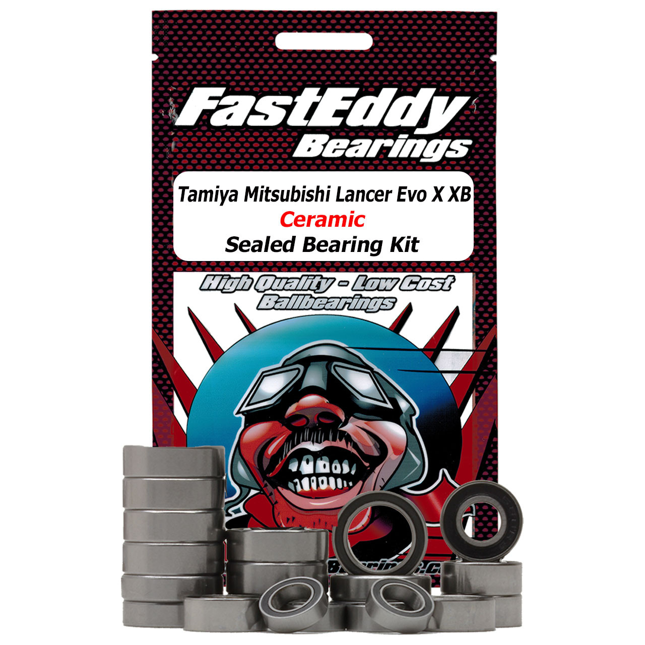 Tamiya Mitsubishi Lancer Evo X XB (TT-01E) Ceramic Sealed Bearing Kit