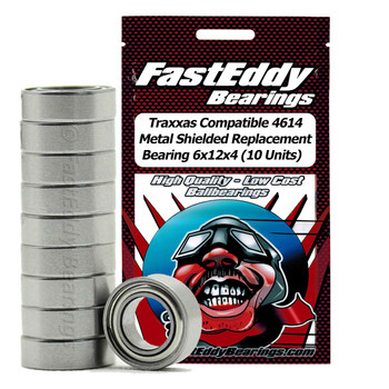 Traxxas Compatible 4614 Metal Shielded Replacement Bearing 6x12x4 (10 Units)