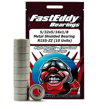 5 / 32x5 / 16x1 / 8 Metallgeschirmtes Lager R155-ZZ (10 Stück) 5 / 32x5 / 16x1 / 8 Metallgeschirmtes Lager R155-ZZ (10 Stück)