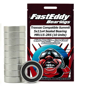 Traxxas Compatible Summit 5x11x4 Sealed bearing. MR115-2RS (10 Units)