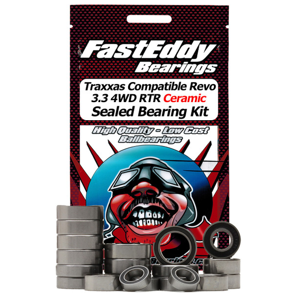 Traxxas Compatible Revo 3.3 4WD RTR Ceramic Rubber Sealed Bearing Kit