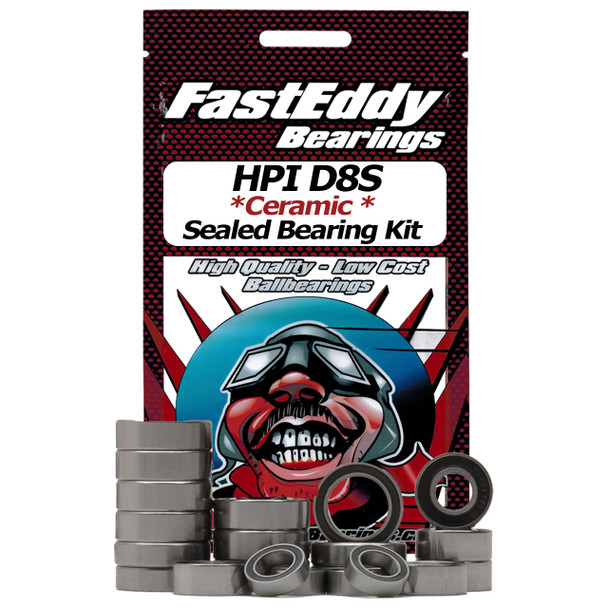 HPI D8S Ceramic Rubber Sealed Bearing Kit