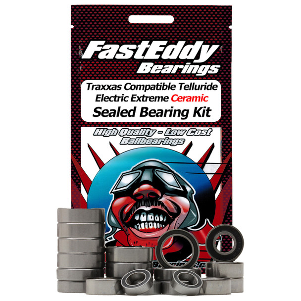 Traxxas Compatible Telluride Electric Extreme Ceramic Rubber Sealed Bearing Kit