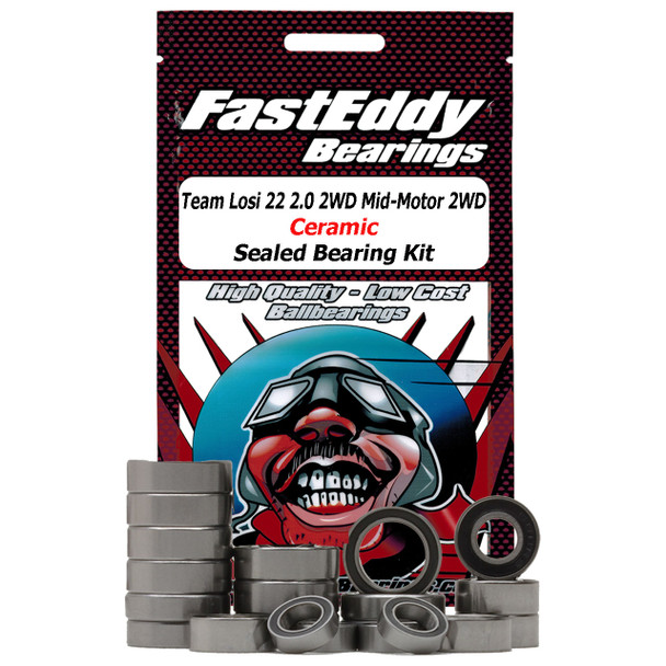 Team losi 22 2.0 2wd mid-motor 2wd κεραμικό σφραγισμένο κιτ ρουλεμάν