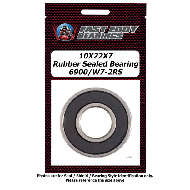 10X22X7 Rubber Sealed Bearing 6900/W7-2RS