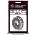 1/4X5/8X.196 Flanged Rubber Sealed Bearing FR4-2RS