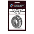 6x13x5 Flanged Rubber Sealed Bearing F686-2RS