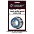 4X7X2.5 Flanged Ceramic Rubber Sealed Bearing MF74-2RSC