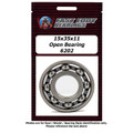 15x35x11 Open Bearing 6202