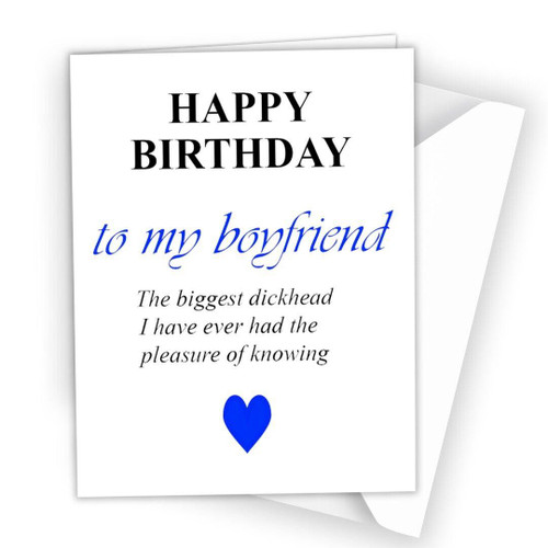 Birthday Card to Boyfriend Lover Partner Funny Rude Adult Biggest D*ck 0520