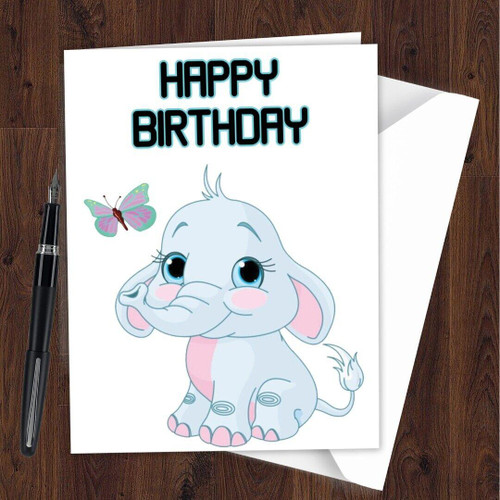 Birthday Card Kids Children's Funny Joke Adorable for Kids Child Children L172