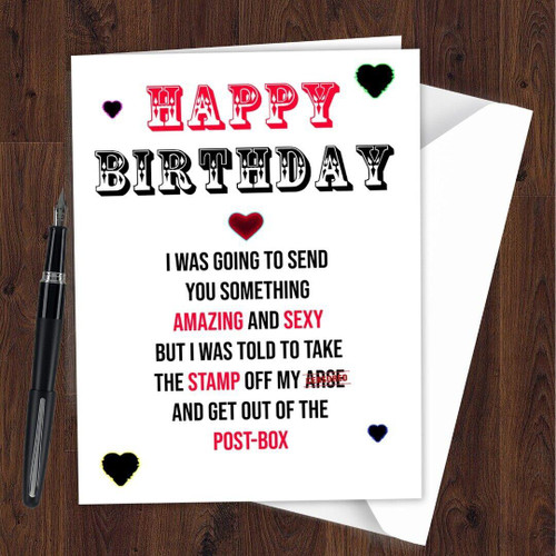 Birthday Card Funny Rude Brother Son Dad Sister Mom Friend for Men Women H06