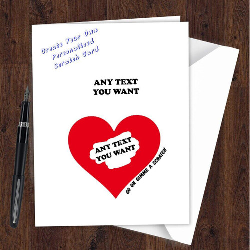 BIRTHDAY CARD Scratch off personalized Funny Rude Boyfriend girlfriend all J08