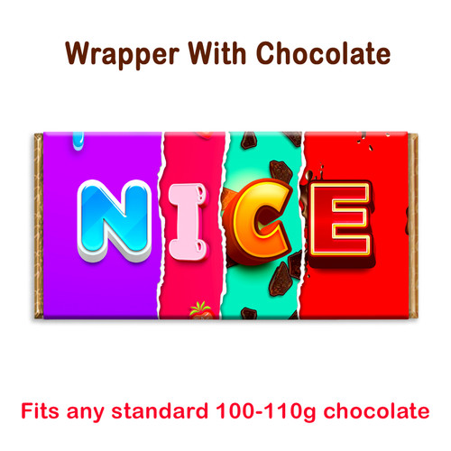 Nice Chocolate Bar Wrapper Novelty Gift Present For Birthday Valentine Christmas