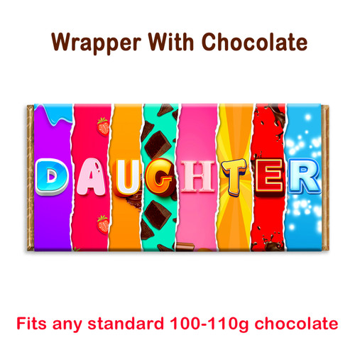 Daughter Chocolate Bar Wrapper Novelty Gift Present For Birthday Christmas Xmas