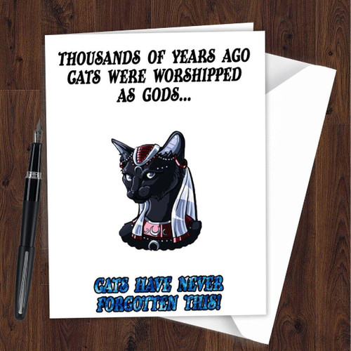 Funny Birthday Card Cat Theme for The Owner Lover Perfect for Men Women L96