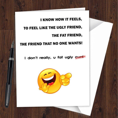 Best Friend Work Mate Greetings Card Birthday Comedy Funny Humour Joke Rude N32
