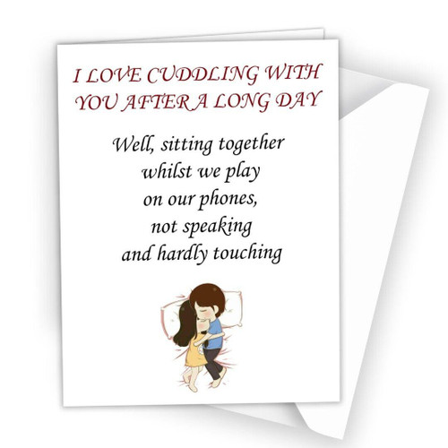 Funny Anniversary Card Rude Message for Wife Girlfriend Husband Boyfriend N59