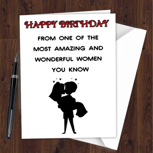 Birthday Card Funny Rude Brother Son Dad Husband Boyfriend Friend for Men N69