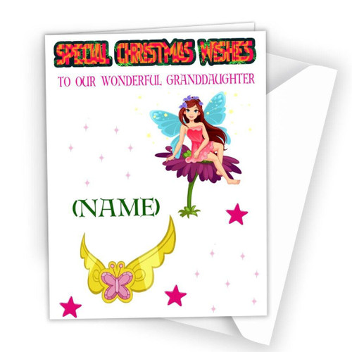 Christmas Card Xmas Cute Fairy Daughter Granddaughter Goddaughter Niece R13