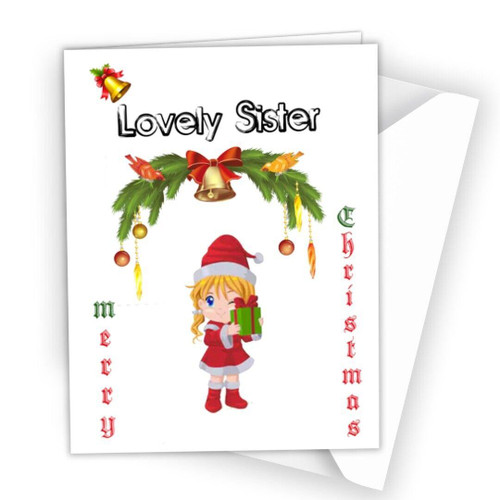 Christmas Card Xmas Greeting Card for Women Lovely Sister Daughter Niece R24