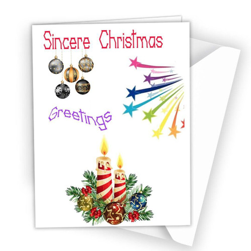 Christmas Card Xmas Greeting Card Best wishers Lovely for Any one Family All R38
