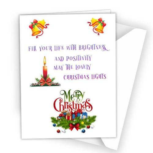 Christmas Card Xmas Greeting Card Best wishers Lovely for Any one Family All R42